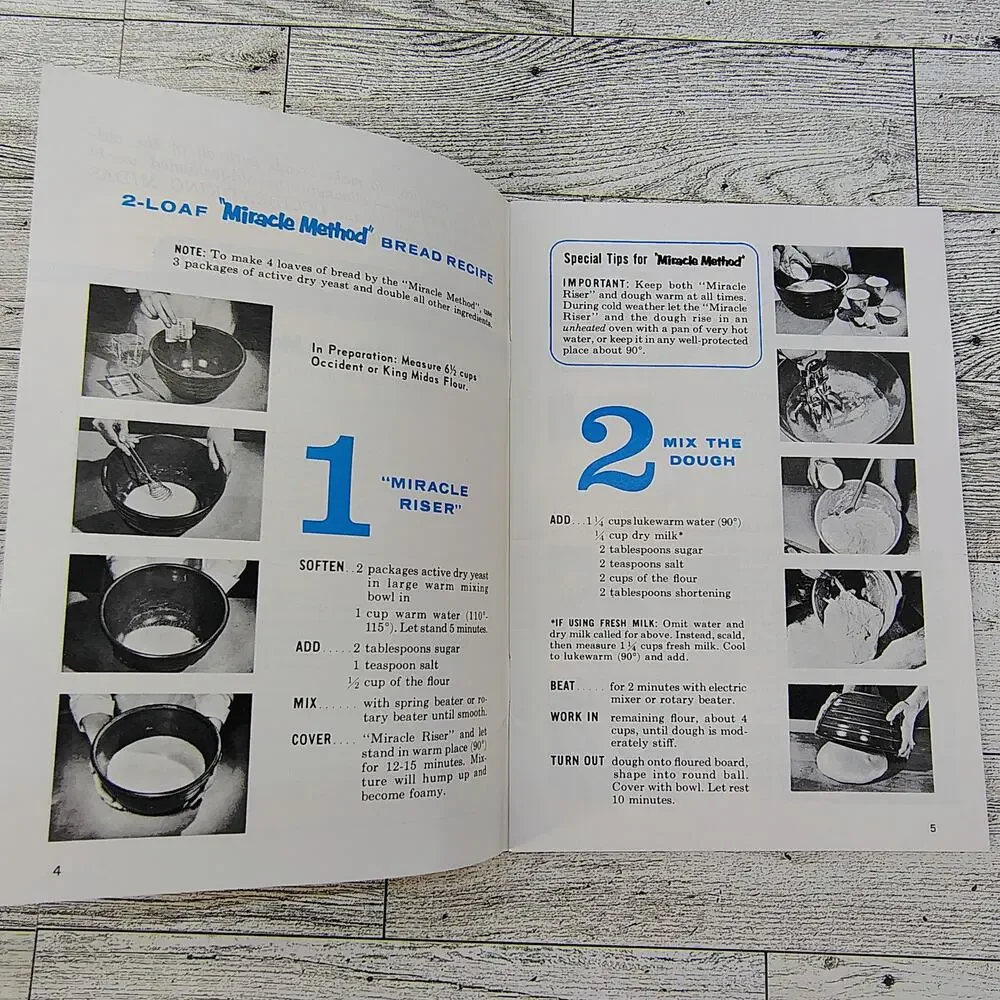Occident King Midas‎ Bake Book Bread Rolls Quick Breads Cookbook Booklet Peavey